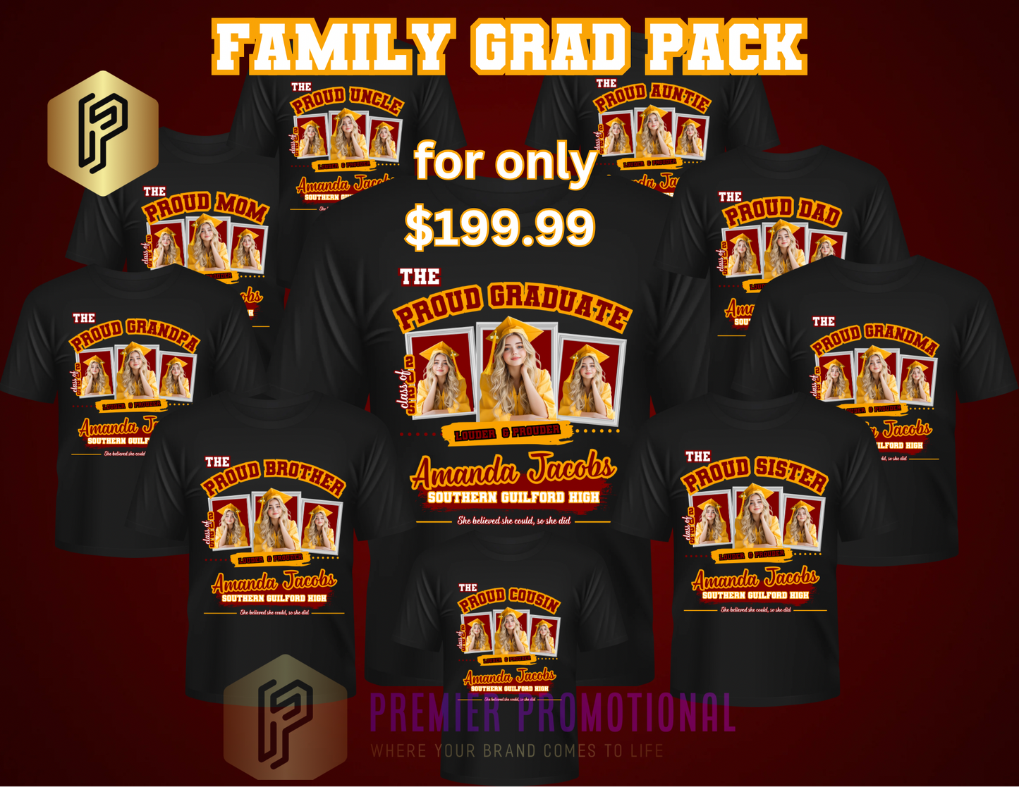 Grad Family T-shirt bundle