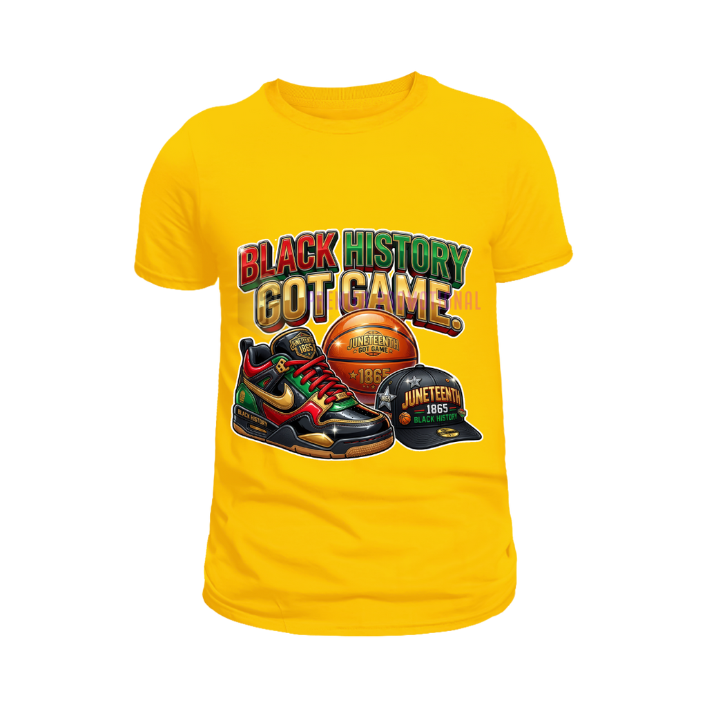 Black history got game Juneteenth T-shirt