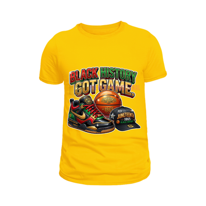 Black history got game Juneteenth T-shirt