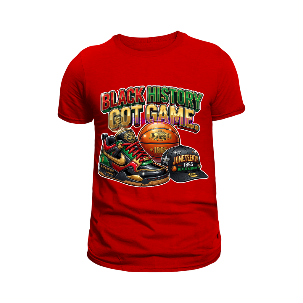 Black history got game Juneteenth T-shirt