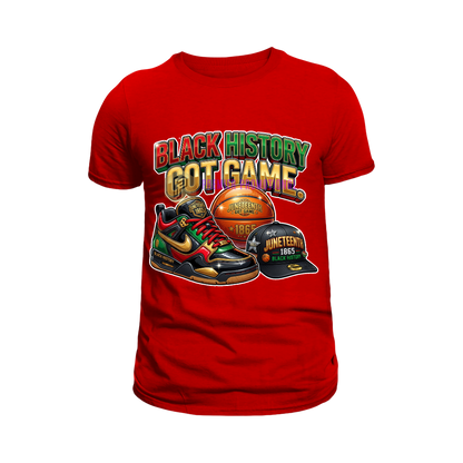 Black history got game Juneteenth T-shirt