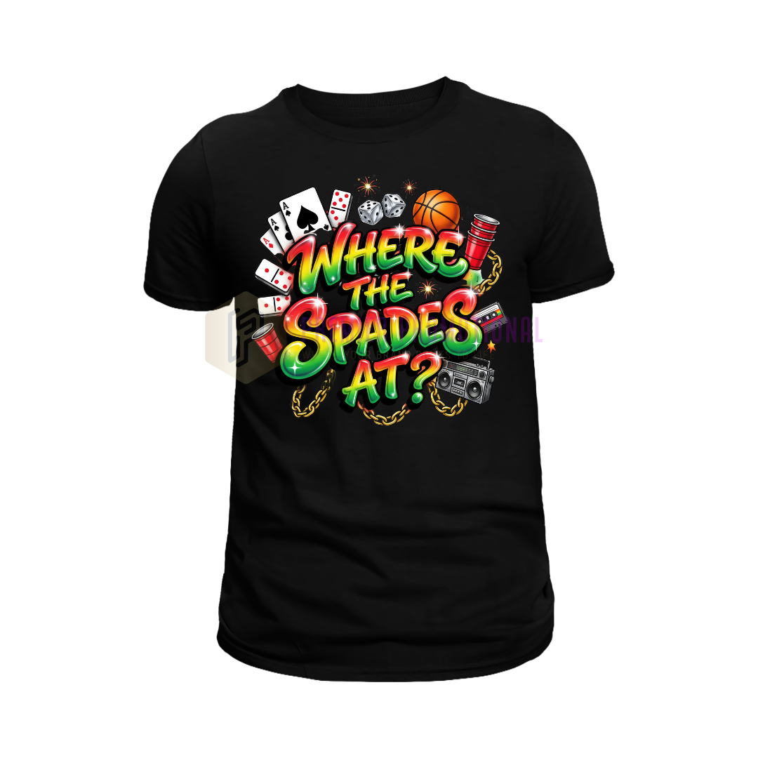 Where the spades at Juneteenth T-shirt