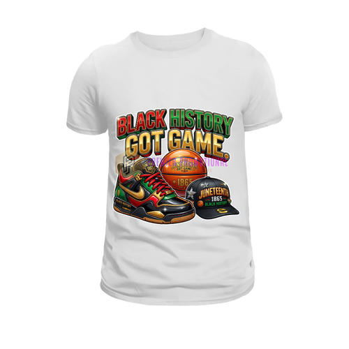 Black history got game Juneteenth T-shirt