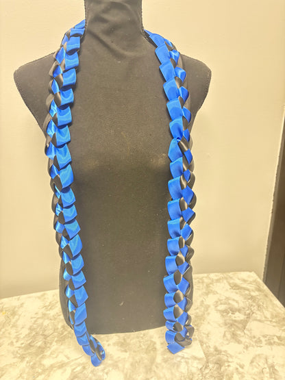 Graduation Ribbon Lei – Class of 2026 | Custom School Colors | Kids & Adult Sizes