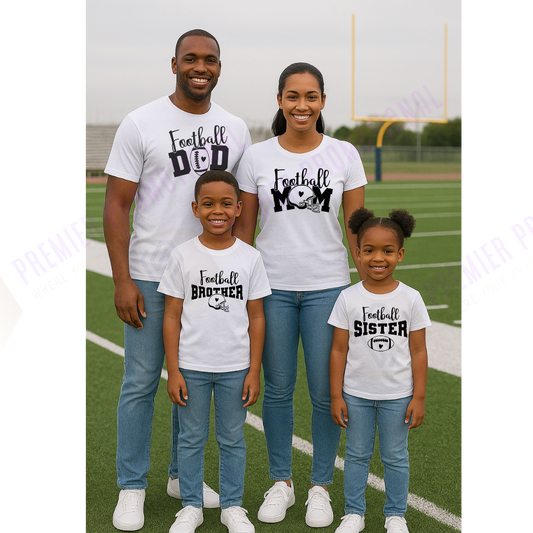 Family football T-shirt bundle