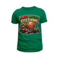 Green t-shirt with 'Black History Got Game' graphic design on a white background