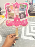 Custom Graduation Fans- Personalized Photo Fan with Name & Grade (MOQ 6)