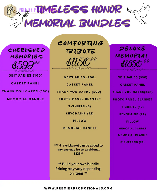 Memorial Packages Preimer Promotional
