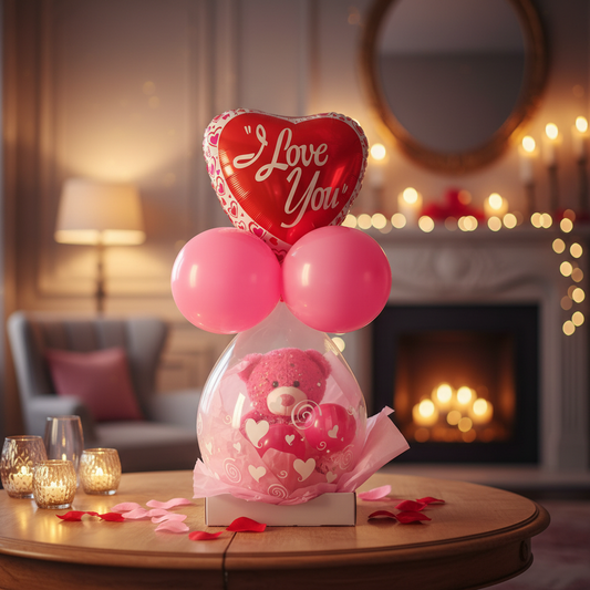 Valentine's Day Stuffed Balloon Advertising Photo